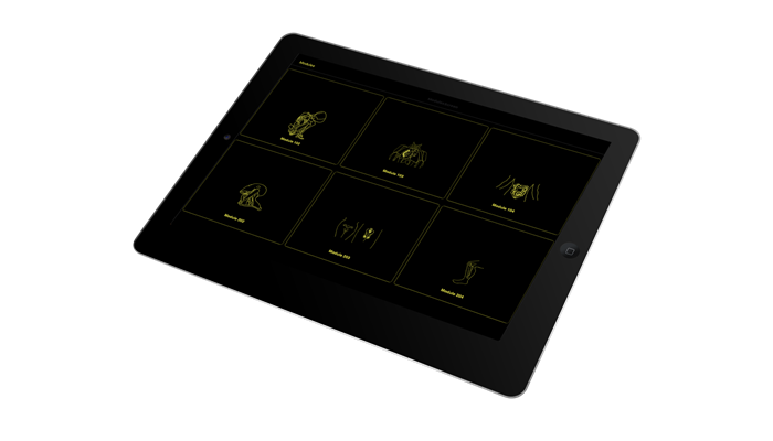 Anatomy iPad showing the interface website