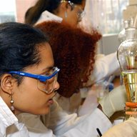 Women working in lab